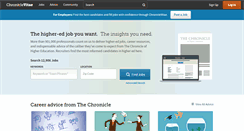 Desktop Screenshot of chroniclevitae.com